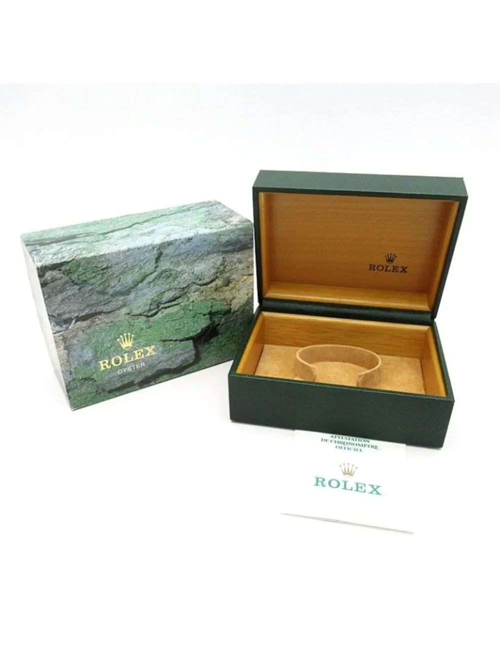 Rolex Oyster Perpetual Date Box SS Watch Black Polished